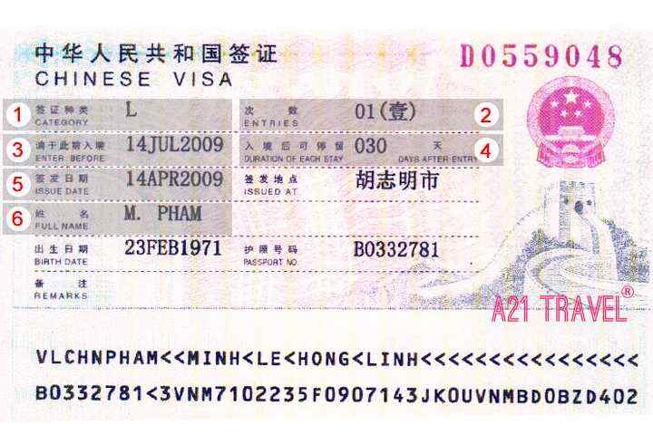 Làm Visa Trung Quốc