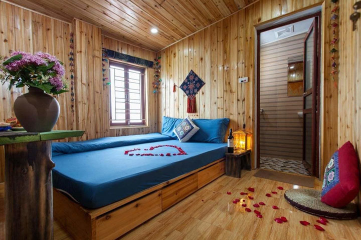 Phòng ốp gỗ Sapa Little Homestay